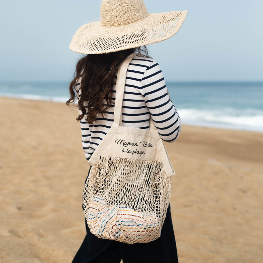 Sac De Plage Avec Accessoires De Plage, Concept De Vacances D'été